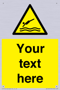 Custom Warning diving area